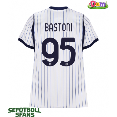 Inter Milan Alessandro Bastoni #95 Bortatröja Kvinnor 2026-27 Kortärmad